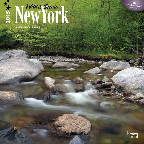 New York Wild and Scenic 2015 Wall Calendar - 12x12  - NEW