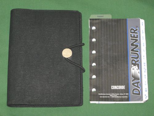 CONCORDE 0.5&#034; Fabric FILL LOT Day Runner Planner ORGANIZER Franklin Covey POCKET