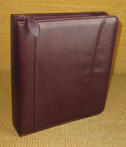 Classic 1.25&#034; Rings | Burgundy DURABLE Sim Leather FRANKLIN COVEY Planner/Binder