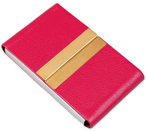 New Leatherette Office Business Name Credit ID Card Holder Case B52H