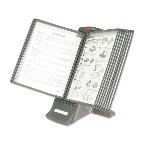 Master Mfg Modular Desktop Reference System with Sleeves &amp; Tabs, 12w x 9