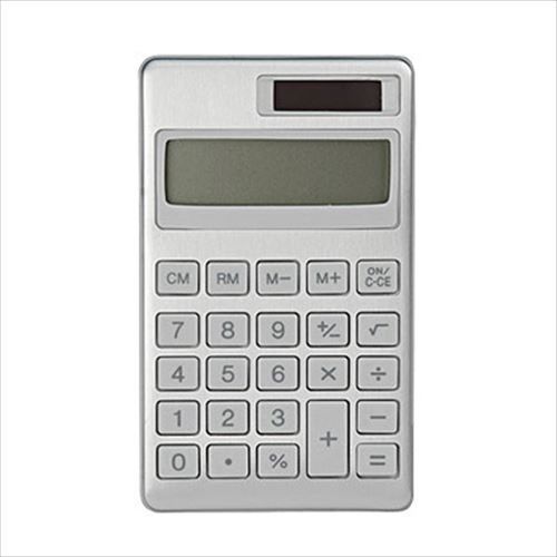 MUJI Moma Calculator 8 digit aluminum Silver 69?x115?x7mm from Japan New