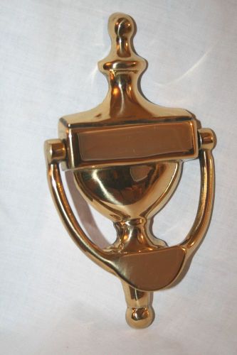 Solid Brass Traditional/Classic Door Knocker Engravable