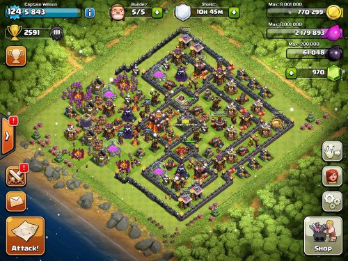 Paperclip W/ Free Clash of Clans Account lvl 124 th10 with lvl 25 heros!!
