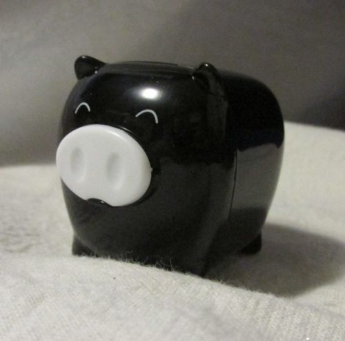 Cute Little Black Pig Novelty Pencil Sharpener