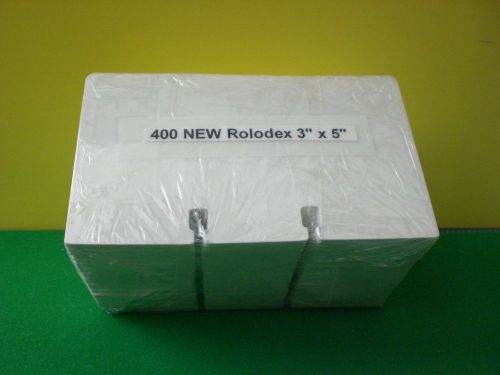 400 Genuine Rolodex 3&#034; X 5&#034; Card from a NEW Rolodex Card File