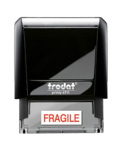 FRAGILE Trodat 4911 (Ideal 50) Self-Inking Rubber Stamp - Red Ink - $7.49 - USA