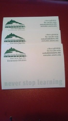 Lot of 3 new Adams State University post it notes