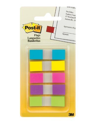 Post-it Togo Portable Flag - Removable, Self-adhesive - 0.50&#034; X 1.75&#034; - (6835cb)