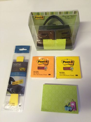 Lot of 3M Post-it Notes and Holder [SEE PIX for Details] NEW UNOPENED