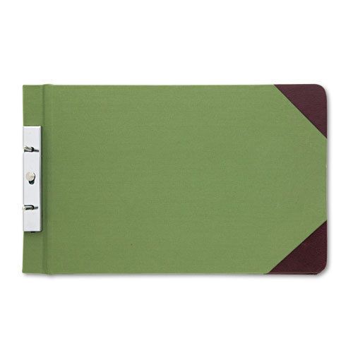 Canvas sectional post binder, 8-1/2 x 14, 2-3/4 center, green for sale