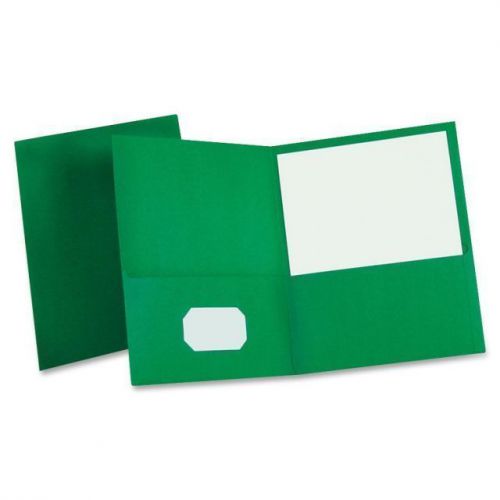 New 2 X 25PK Oxford Two Pocket Folders Letter Size Hunter Green  OXF57556 57556