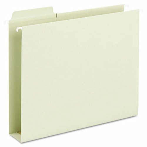 Smead Box Bottom Hanging Folders, Built-In Tabs, Letter, Moss Green (SMD64201)