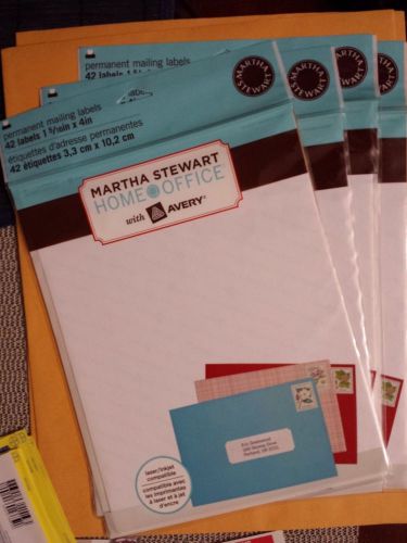 4 pack - 42 martha stewart home office wedding mailing labels avery 72435 for sale