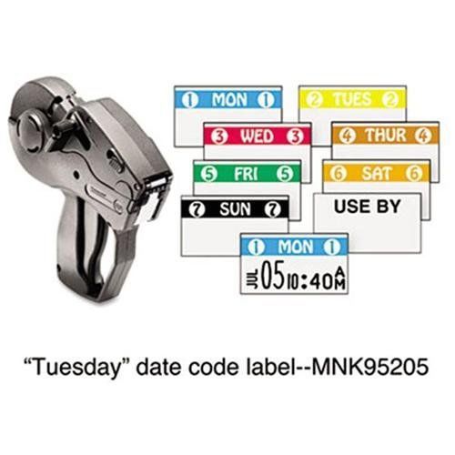 Monarch marking 925205 freshmarx freezx color coded labels, tuesday, white, 2500 for sale