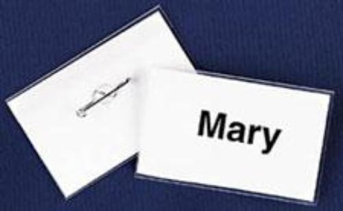 C-Line Name Badge Holder Pin Style with inserts 2-1/4&#039;&#039; x 3-1/2&#039;&#039; 100 Count