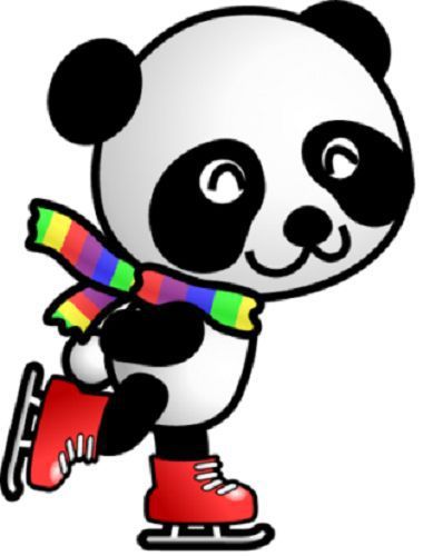 30 Custom Skating Panda Personalized Address Labels