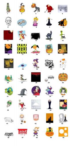 30 Personalized Return Address Labels Cartoon Halloween Buy 3 get 1 free (H11)