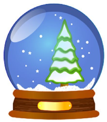 30 Custom Snow Globe Personalized Address Labels