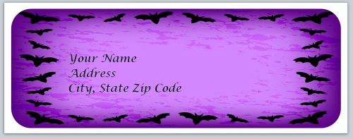 30 Halloween Bats Personalized Return Address Labels Buy 3 get 1 free (bo125)