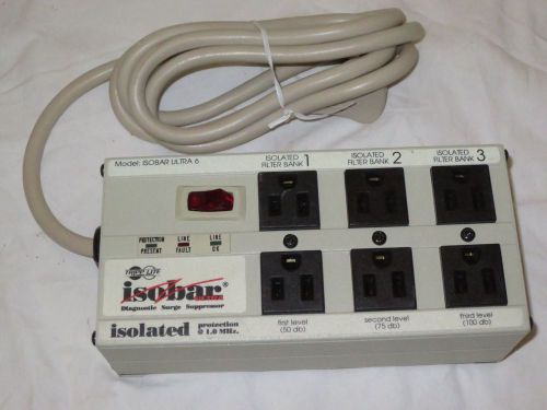 ISOBAR 6 ULTRA Isobar Surge Suppressor BRAND NEW UNUSED Metal 6 Outlet 6ft Cord