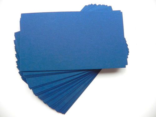 100 Navy Blue Blank Business Cards 12 pt. Cover 89mm x 52mm- 3.5 x 2