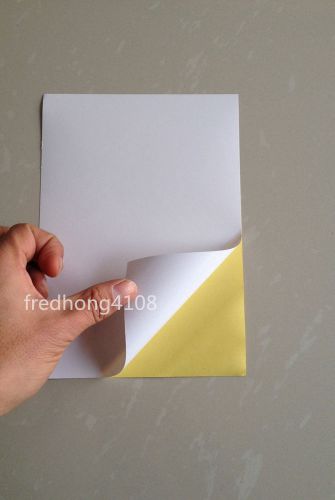 20pc Sheet A5 Printable Self Adhesive Sticker Glossy Paper Printer paper white