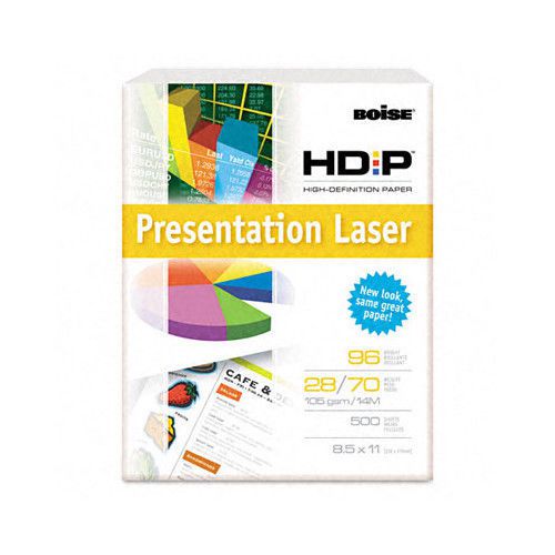 Boise® Hd:P Presentation Laser Paper, 96 Brightness, 28 Lb, 8-1/2X11, 500/Ream