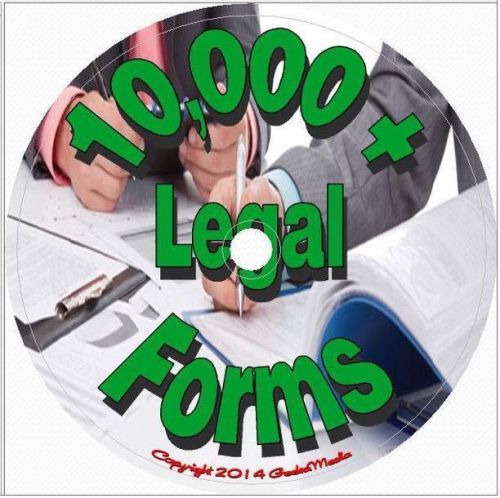 10,000 Printable Legal Forms CD Personal Business Contacts Copyright Property