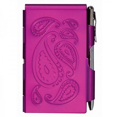 Wellspring Passion Purple  Flip Notes with Retractable Pen