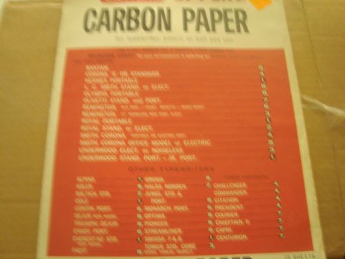 Carbon Paper 15 sheets/ Vintage By Carters