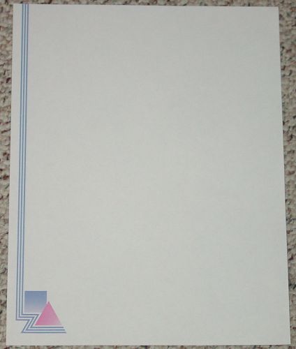 LETTERHEAD COMPUTER STATIONARY GRAPHICS DESIGN 25 SHEETS PAPER OPEN PACK UNUSED