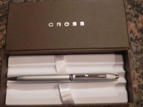 Cross STYLO BILLE Satin Chrome Ballpoint Pen