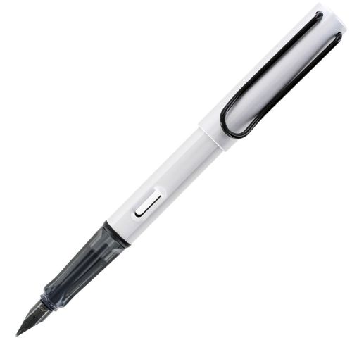 Lamy al-star anodized metallic fountain pen, matter silver barrel, medium nib for sale