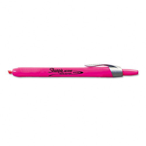12 Sharpie Accent Retr. Highlighters Chisel Tip Fl Pink