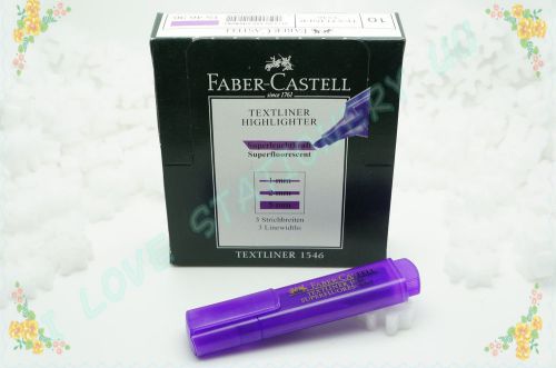 Faber castell textliner 1546 super-fluorescent highlighter pen (purple)10 piece for sale