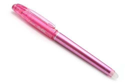 Pilot frixion point 04 gel ink pen - 0.4 mm - baby pink for sale