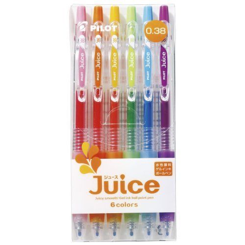 Pilot Juice gel ink pens 0.38mm 6 color set LJU60UF-6C (Japan Import)