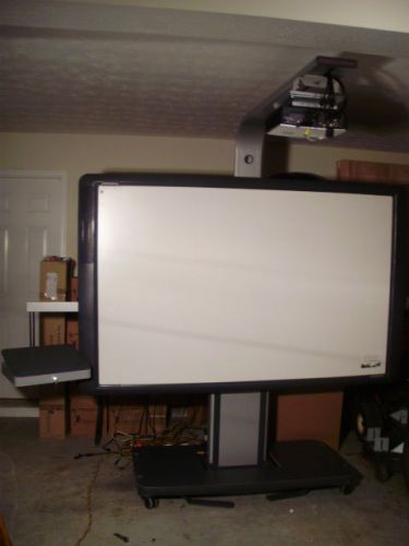New promethean 587pro mobile setup for homeschool or superbowl using hdmi input for sale