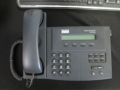 Cisco IP Phone 7910G+SW VoIP Telephone System Gray (Handset included)