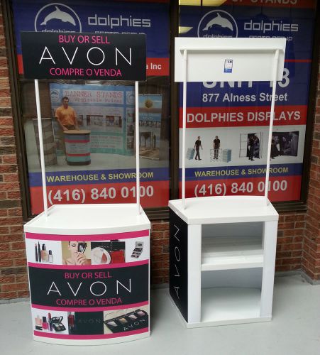 AVON Marketing Event Tradeshow Promo Product Table Counter Kiosk + FREE Graphics