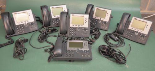 Lot Of 6 Cisco CP-7940G 7940 Unified IP Office Business Telephone
