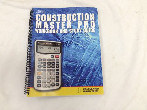 Construction Master Pro Workbook Study Guide Calculated Industries