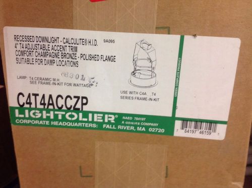 Lightolier 4&#034; Trim C4T4ACCZP  New Unopened Use With c4 Frame