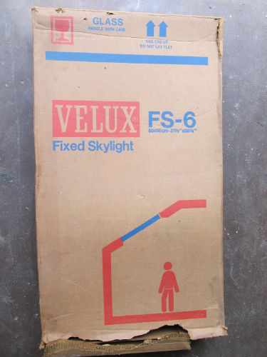Velux fixed skylight fs-6 and flashing kit l-6 new old stock for sale