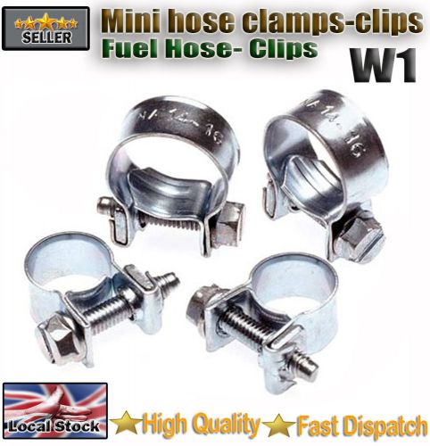 HOSE PIPE CLAMPS - MINI CLIP TYPE - SMALL DIAMETER - 7mm To 20 mm - Buy 1 To 10