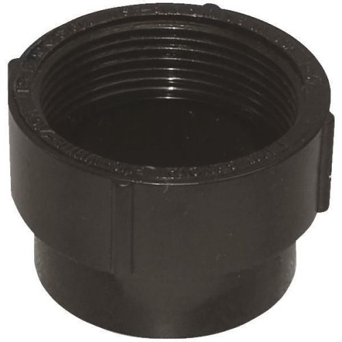 Genova/ABS 81639 Fitting C.O. Adapter Less Plug-4&#034; ABS CLEANOUT BODY