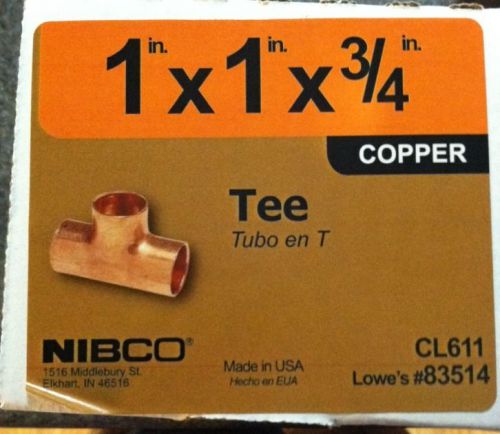 4 - 1 X 3/4 Nibco Copper Tees