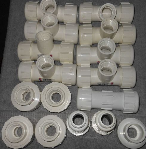 Contractor special! misc. lot of 1&#034; pvc pipe fittings for sale