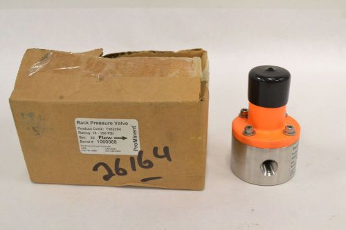New prominent 7302204 10-150psi 1/4 in npt back pressure reducing valve b325269 for sale